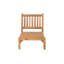 Huntington Teak Outdoor Armless Club Chair-210587387