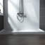  48" W x 36" D Single Threshold Non-Slip Solid Surface Shower Pan Base with Drain Assembly and Drain Cover Included-65273935-36500033