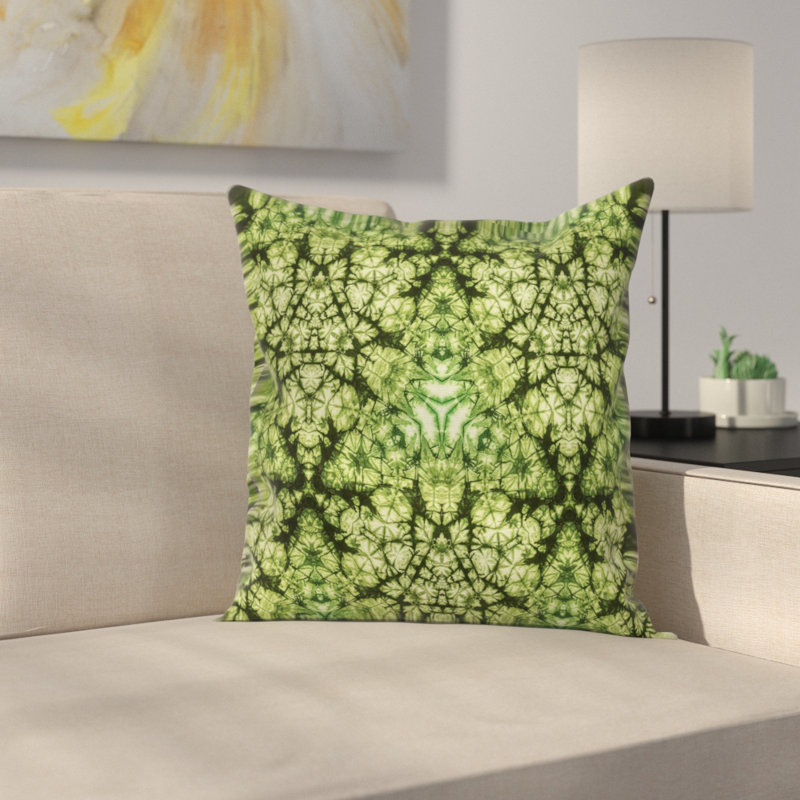 Tie Dye Bohemian Art Square Pillow Cover, 18" x 18"
