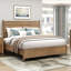 Lit plateforme moderne avec coussin de revêtement amovible et mobilier de chambre à coucher durable 1pc