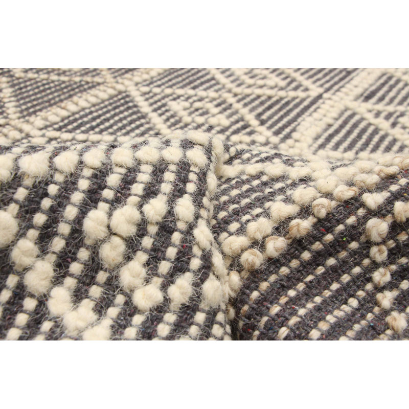 Tapis rectangulaire en laine New Age Demetry