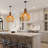 1-Light Pendant Light Wood Black-587291981
