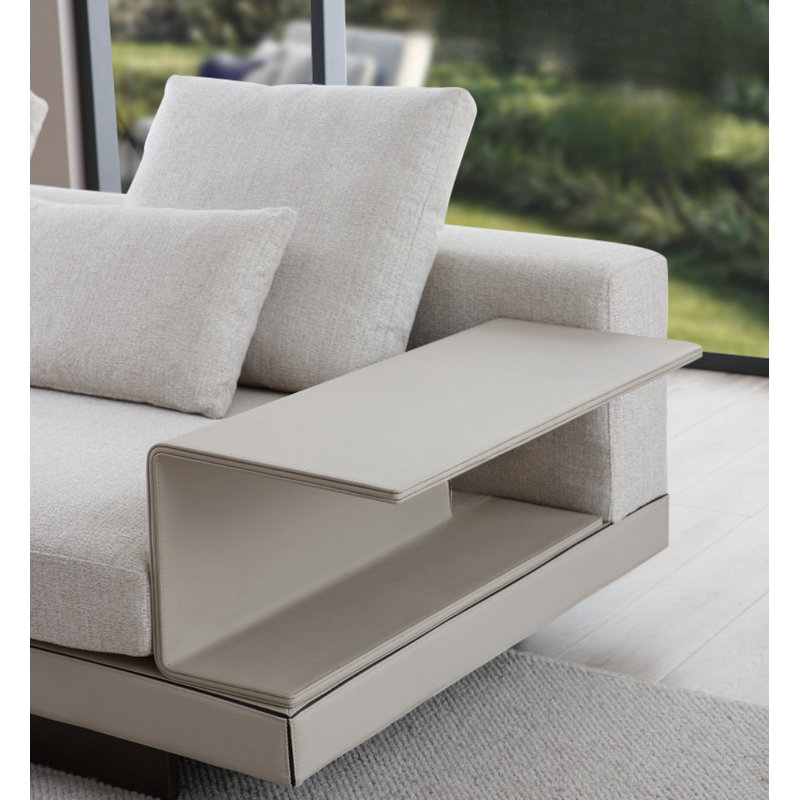 Modern Simple Sofa, 33.46" H x 124.02" W x 40.16" D
