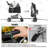 Folding Pet Stroller, Foldable Dog Jogger Stroller with Detachable Carrier, Basket and Cup Holder-106691718