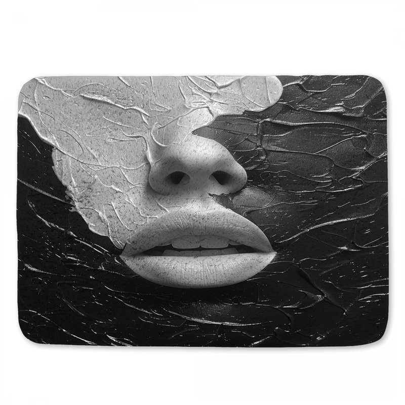 Tapis de bain monochrome, L 21 po x L 34 po