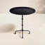 Table d'appoint extérieure ovale L 19,75 po x l 12 po