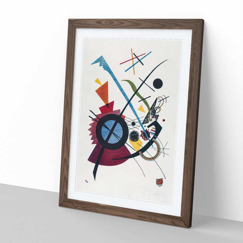 Violet by Wassily Kandinsky - Framed Print, Walnut, 36cm H x 27cm W x 2cm D