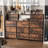 70" Bedroom Dresser With 13 Large Drawers-753079604