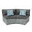 2 - Person Fully Assembled Curved Patio Conversation Set With Waterproof Cover-1735761466