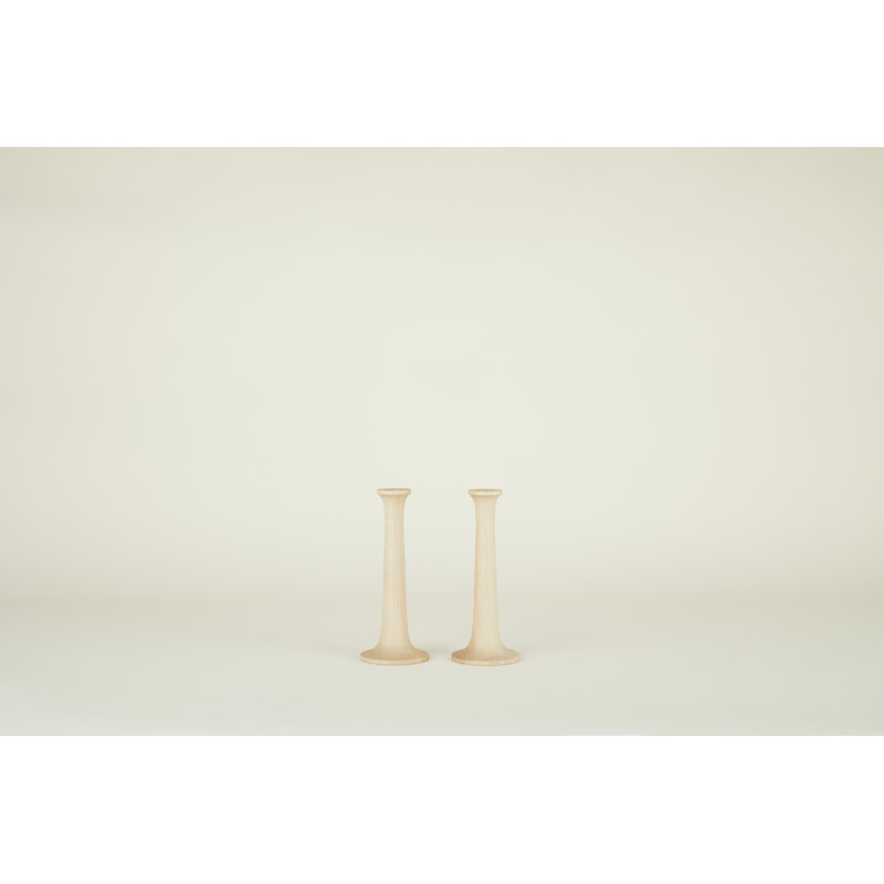 Candlestick, Maple, 9" H x 4" W x 4" D