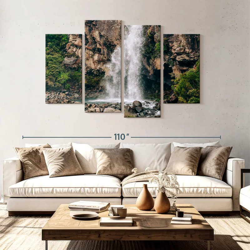 Alvord Pouring Waterfall, 54" H x 84" W