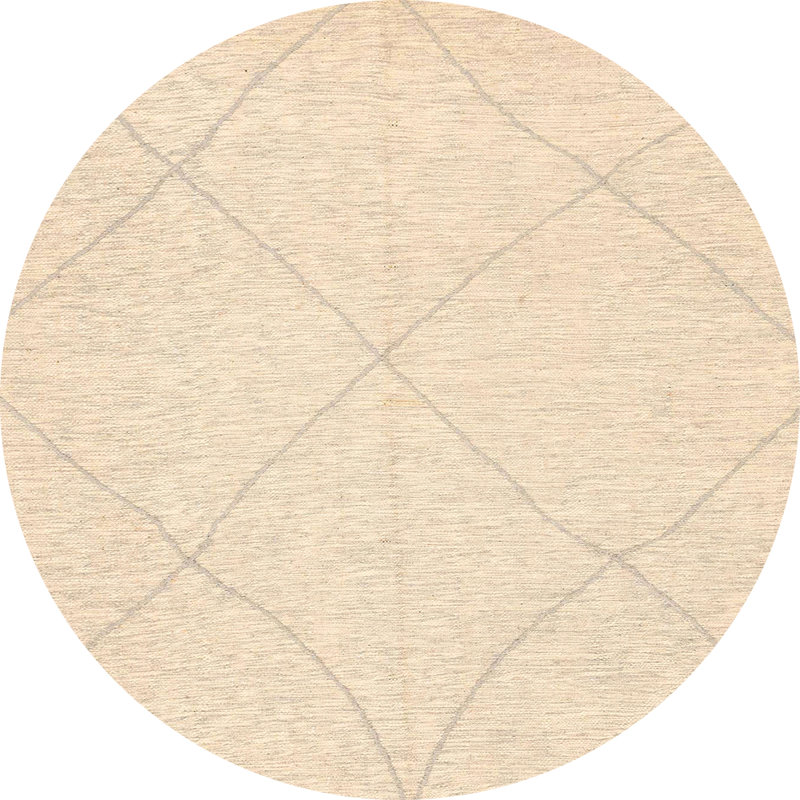 Abstract Indoor Rug, Round 7'