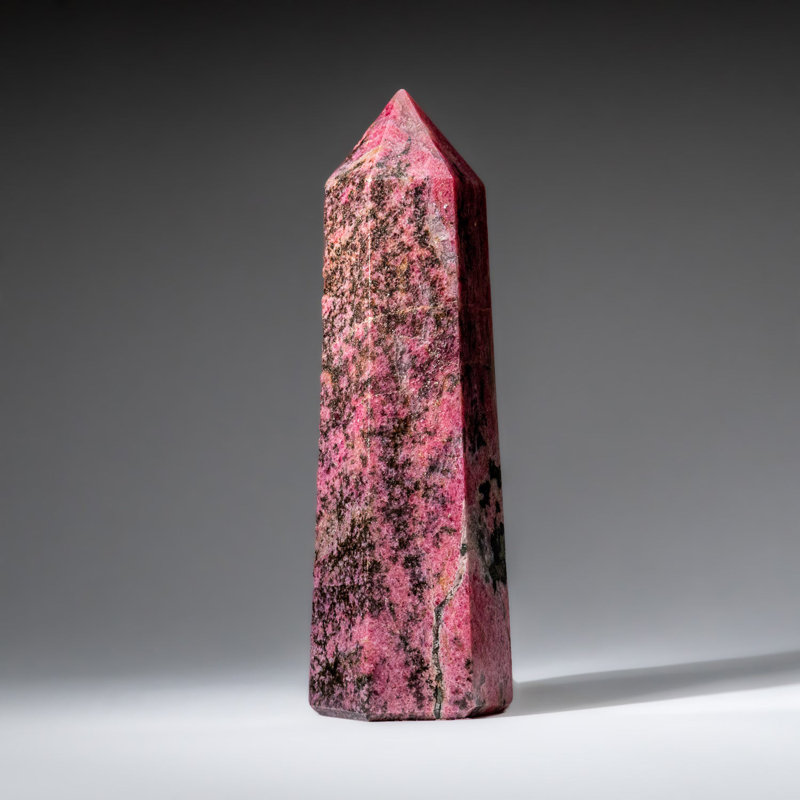 Genuine Polished Imperial Rhodonite Point from Madagascar (3.6 Lbs)