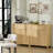 Modern Sideboard Cabinet With Large Drawer,Storage Buffet With Adjustable Shelf ,Entryway Cabinet With Water Ripple Design, Perfect Storage For Dining Room, Kitchen, And Entryway-1223322276