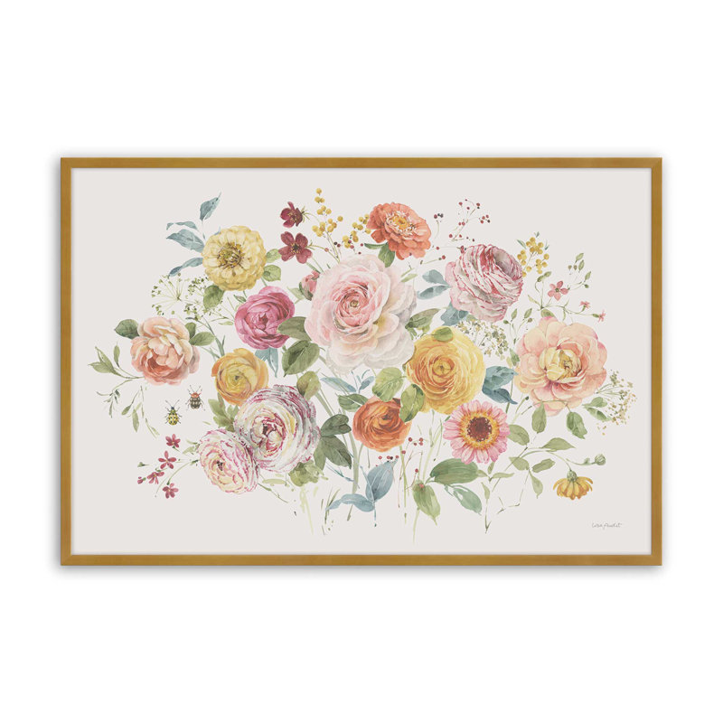 Samy I By Lisa Audit Art Print, 12" H x 18" W, Gold