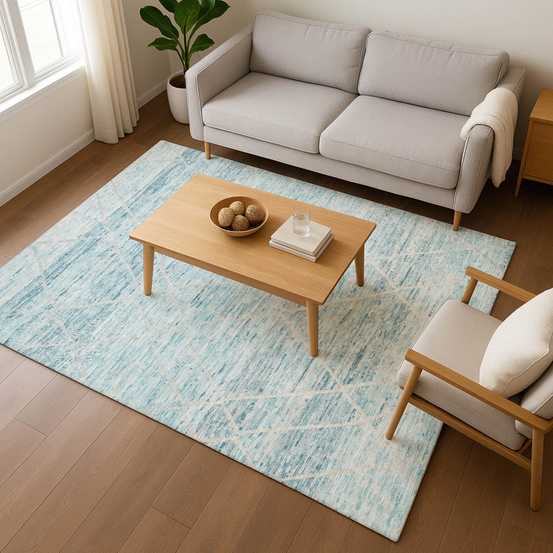 Tapis de qualité supérieure lavable à la machine Honig AMF1658, Rectangle 5 pi x 7 pi 6 po