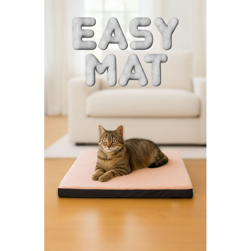 Lit pour animal de compagnie, L 31,5 po x l 31,5 po, Rose
