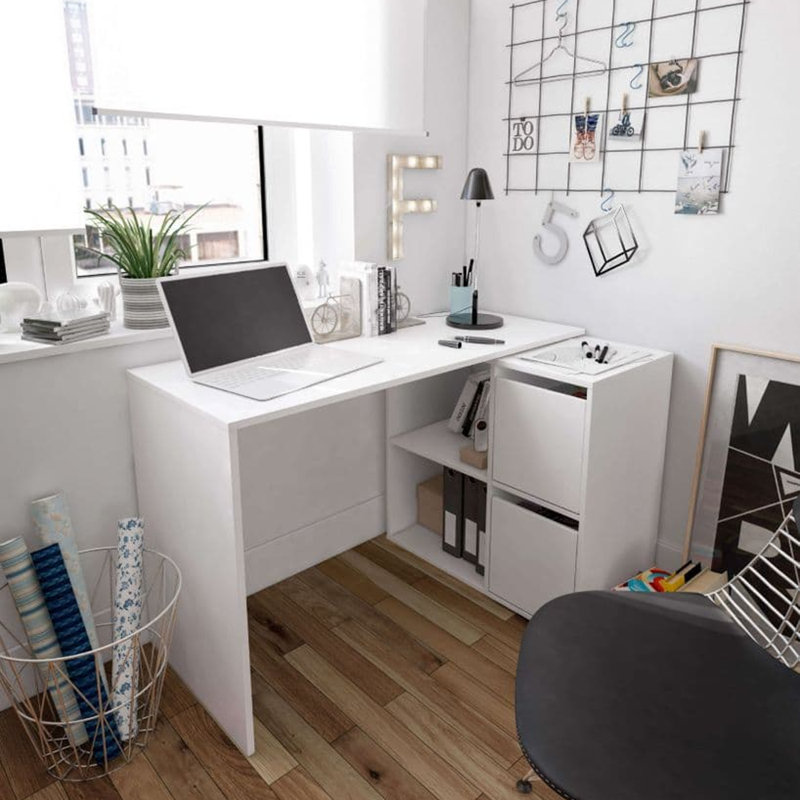 Nehemiyah Solid Wood Computer Desk