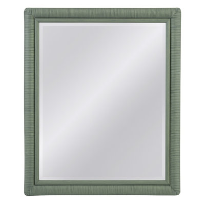Naples Flat Rattan Beveled Mirror