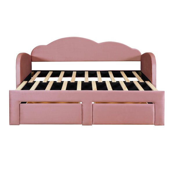 Mercer41 Tarrik Upholstered Daybed with Trundle | Wayfair