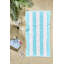 Serviette de plage Ozdilek Cabana 40 * 72 - 500 g / m² coton turc, 100% coton, luxe, séchage rapide, très grand, absorbant doux, (bleu serein sérénité)-330734183