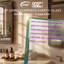 Cabine de douche semi-sans cadre, porte de douche à pivot d'angle avec verre trempé ANSI de 1/4 po 6 mm-133139221-133139218