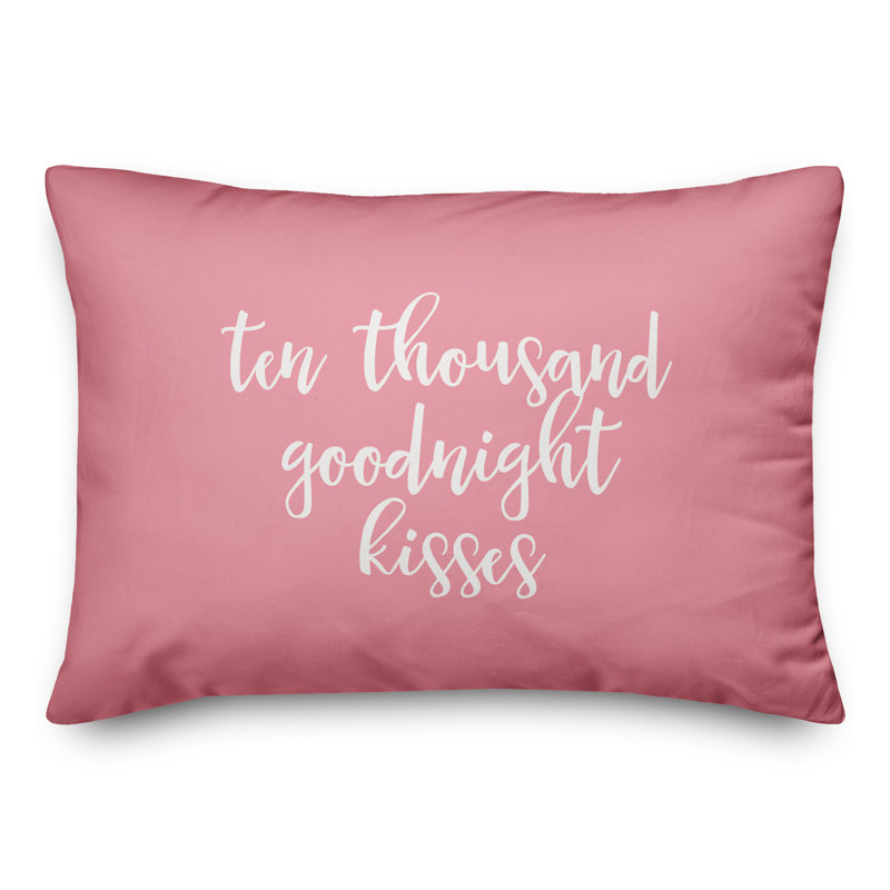  Coussin Ten Thousand Goodnight Kisses, Rose