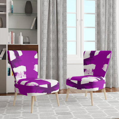 Crossing Paths I - Chaise d'appoint rembourrée moderne