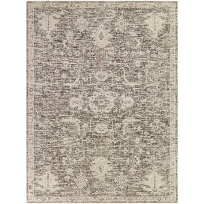 Tapis oriental gris anthracite Elford