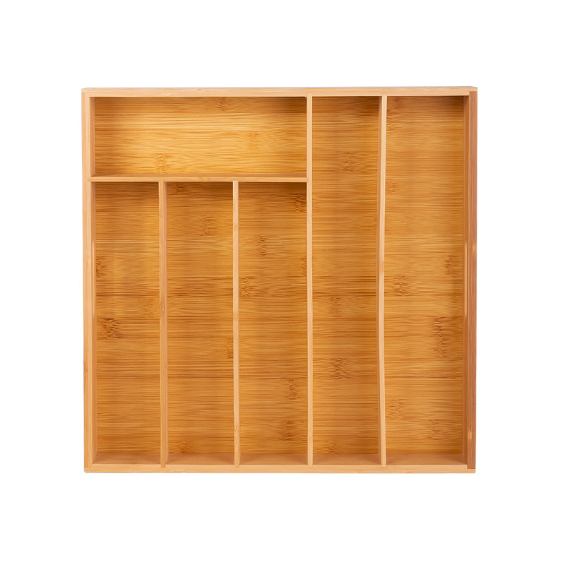 Bamboo Rectangle Cutlery Tray