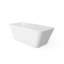 Baignoire de trempage autoportante à surface solide de 67 pouces pour salle de bain