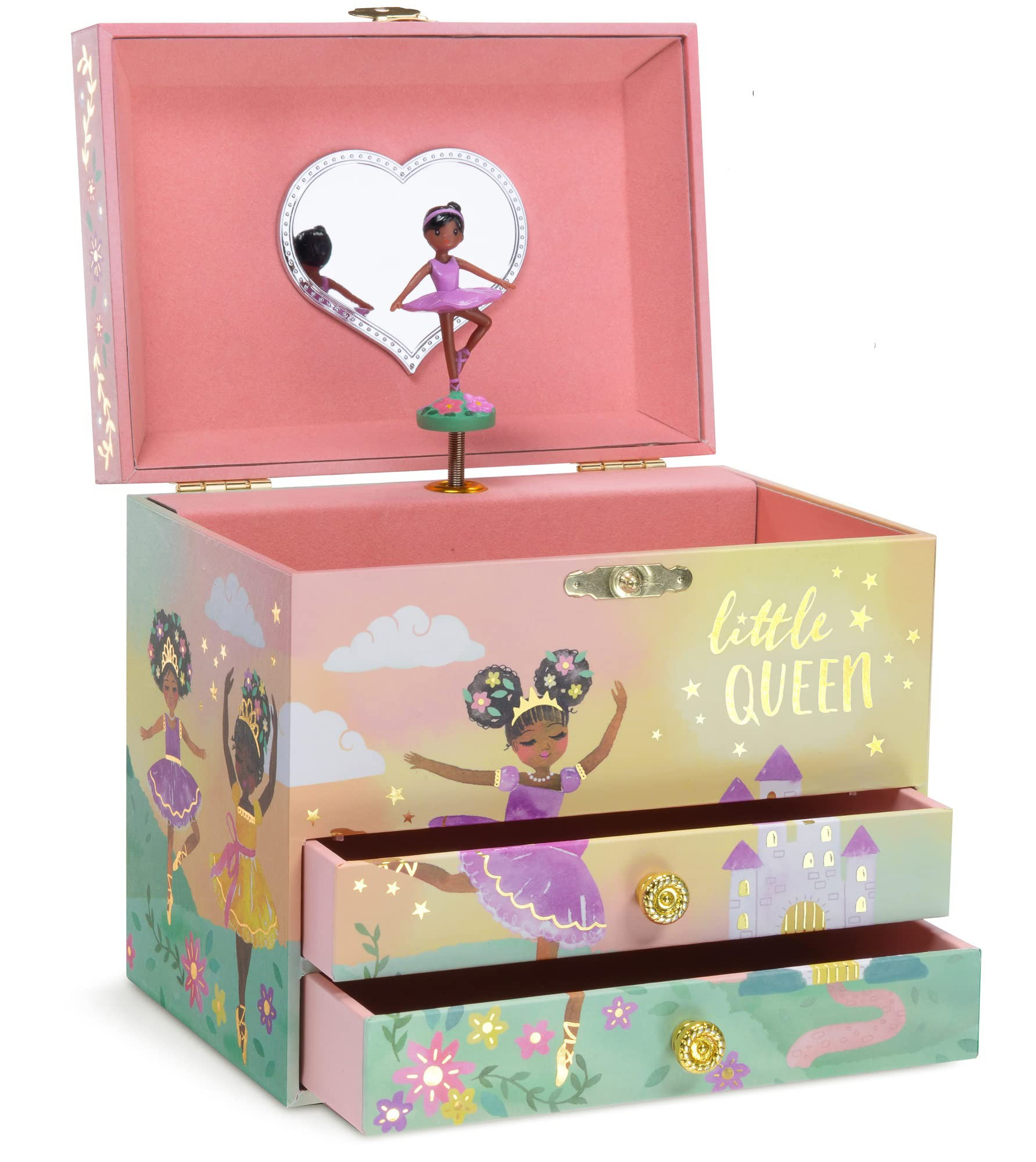 Twirling Fairy Star Swan Lake Tune Jewelry Box Gemma Violet