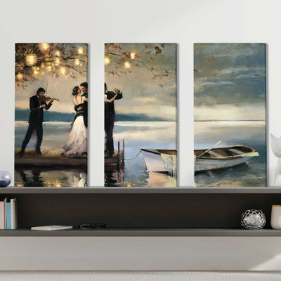" Twilight Romance " 3 - Pieces Painting Print