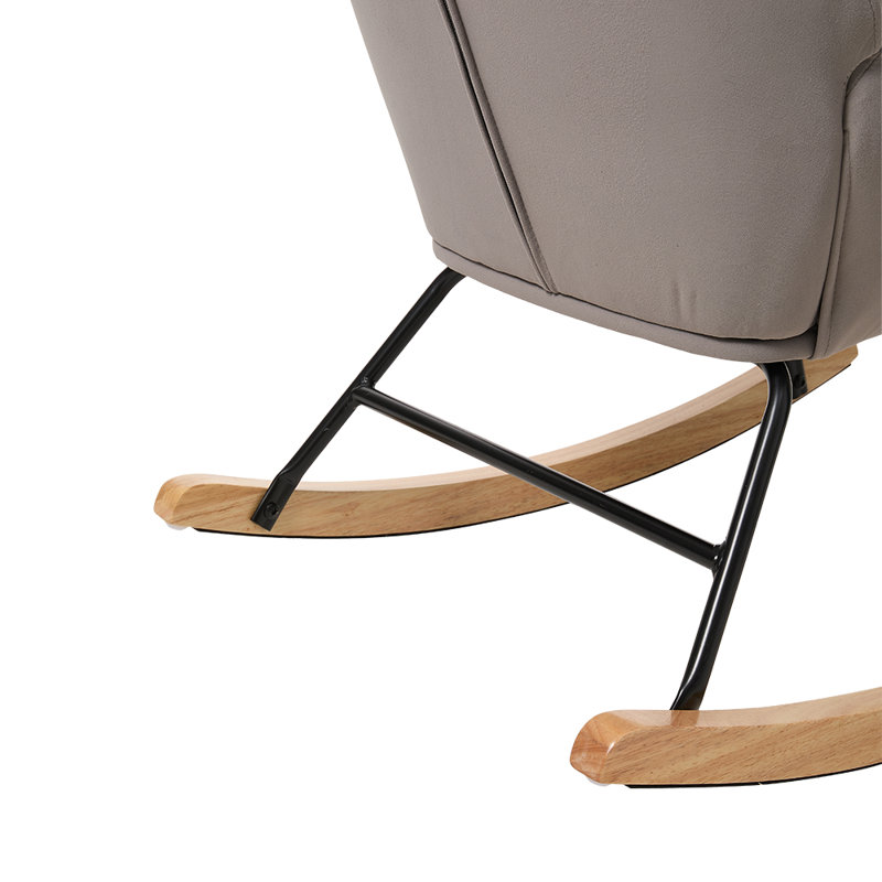 Iron Rocking Chair, Grey