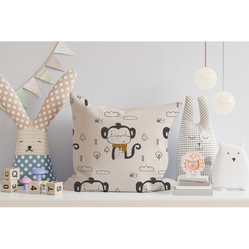 Hartshorne MONKEY FOREST Square Throw Cushion