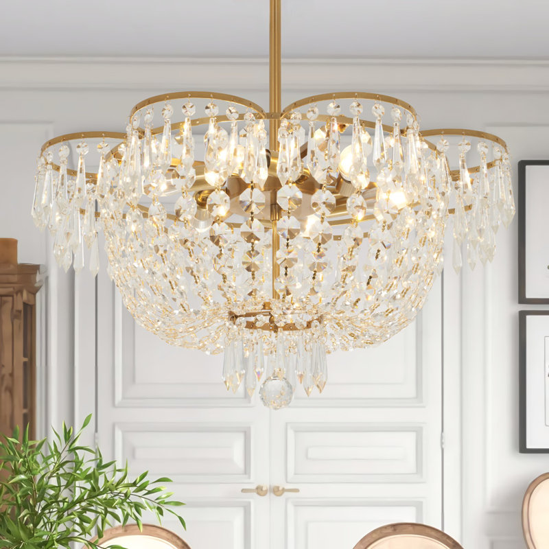 Lustre empire unique à 6 lumières Ellajo