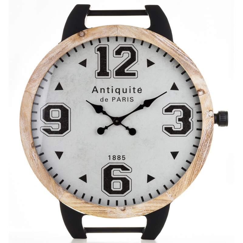 Nelia Wood Wall Clock