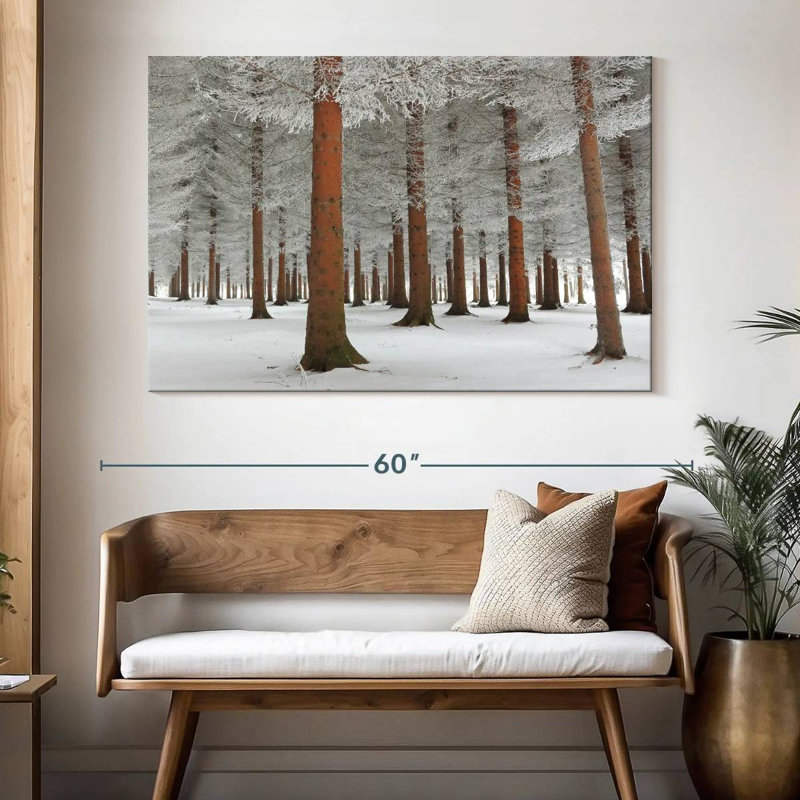 Harnek Nature en blanc, H 34 po x l 51 po