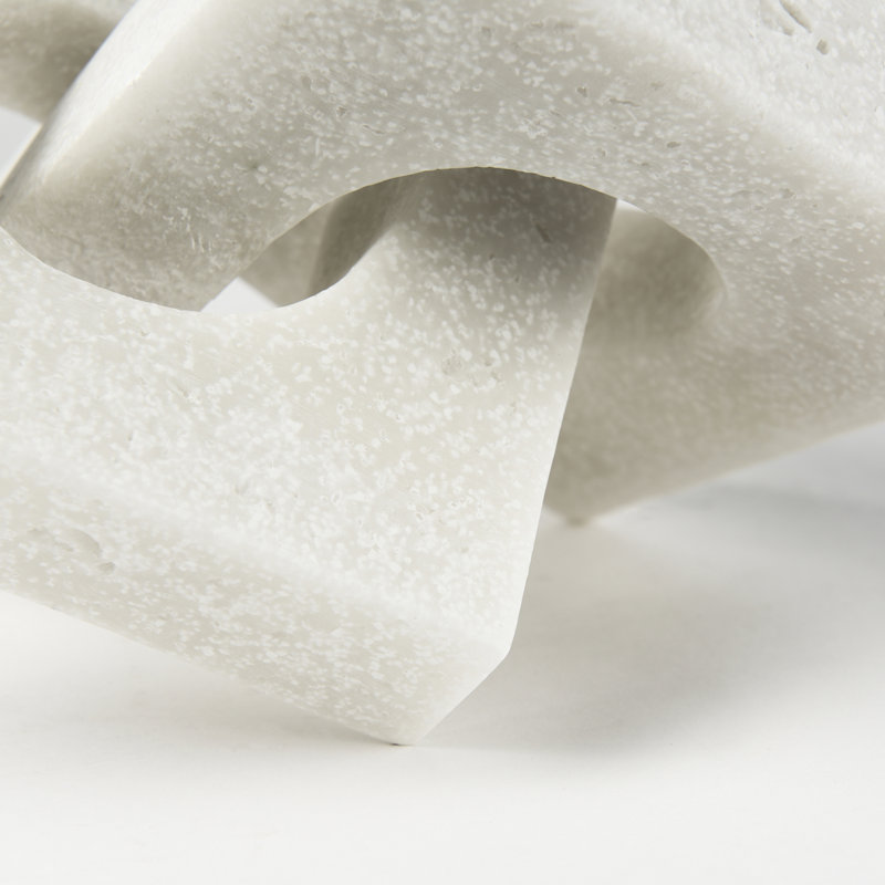 Sculpture Arvis, Blanc, H 4,53 po x l 7,28 po x P 6,85 po