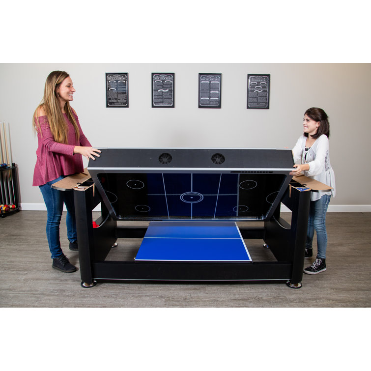 Hathaway Games Triple Threat 6-ft Air Hockey 3-in-1 Rotating Multi-Gam –  Game Room Shop