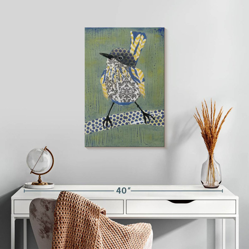 Patchwork Wren I, 24" H x 16" W