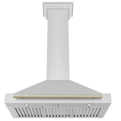 ZLINE 36 po. Hotte de cuisine convertible en acier inoxydable avec coquille en acier inoxydable