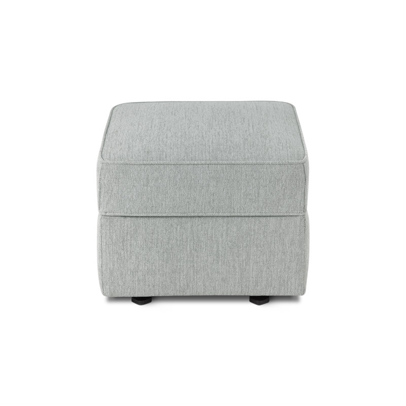 Willa / Alden Gliding Ottoman   , Light Gray Weave