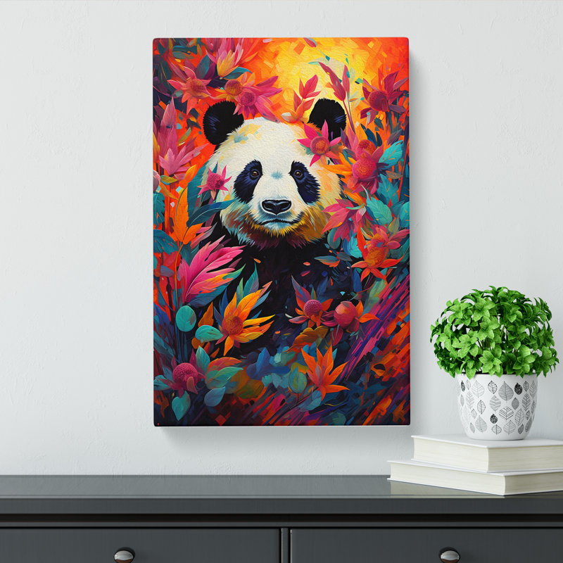 Panda Orphism No.2 - Wrapped Canvas, 76cm H x 50cm W x 3cm D