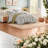 Premium Linen Blend Bedding Sets, Cal King, Timeless Stripe For All Seasons