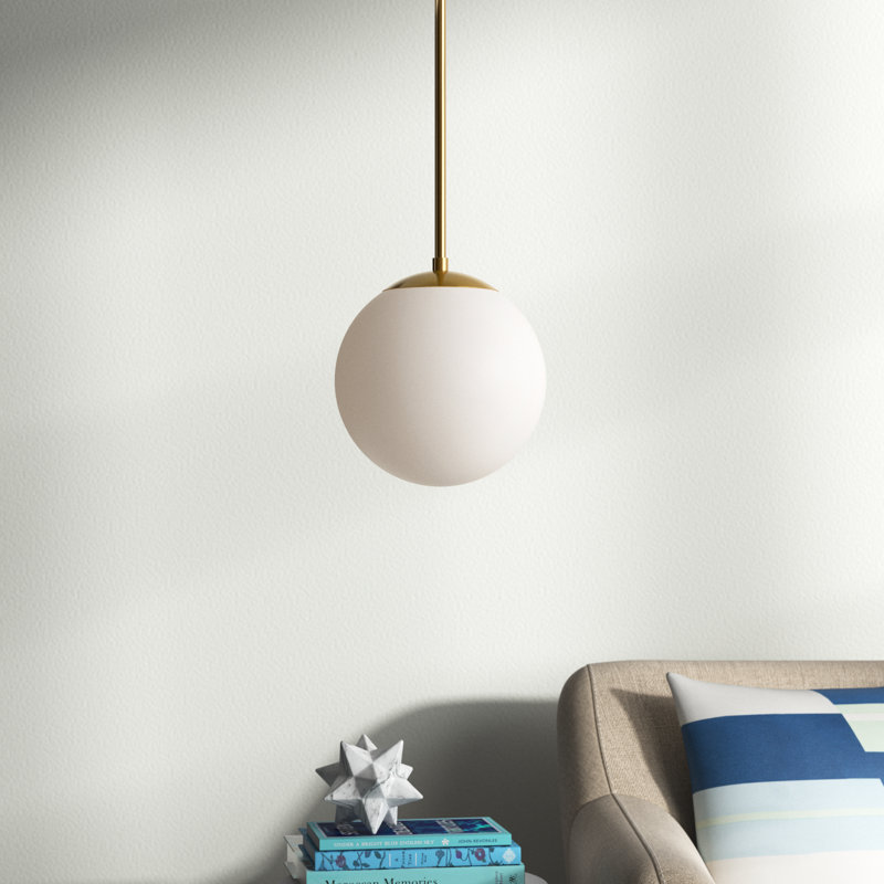 Wilbourn 1-Light Single Pendant, Soft Gold, 10.5" H x 10" W x 10" D