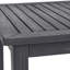 Table de bar en bois - gris foncé, décor extérieur minimaliste, hauteur 40 po, mobilier gris, table minimaliste, hauteur 40,00 po-140335058