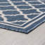Tapis bleu à tissage plat Danesfield-633282730