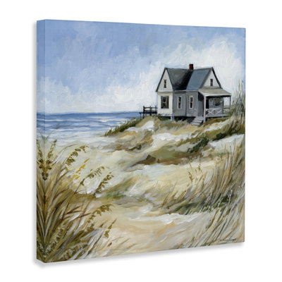House On The Beach Canvas Wall Art, design by Susan Winget
