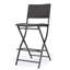 Tabouret de bar d'extérieur en osier et rotin